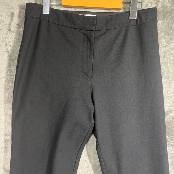 Derek Lam 10 Crosby Pants Womens Size 8 Black High Rise Flared Cotton Stretch - Picture 5 of 12